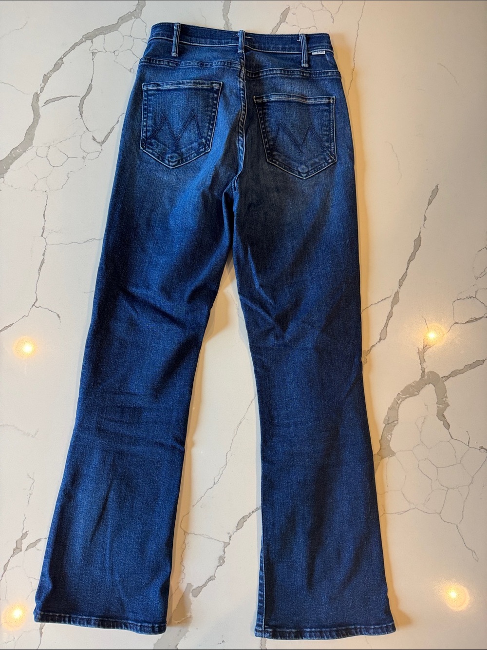 MOTHER Dark Blue Flare Jeans - Picture 2 of 5